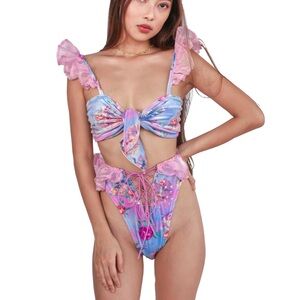 JACKALOPE LAND mimpi collection L/XL bra/bikini + OS matching fingerless gloves